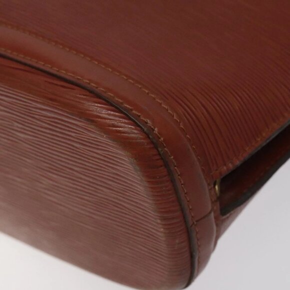 LOUIS VUITTON Epi Lussac Shoulder Bag Brown M52283 LV Auth 119810 - Picture 5 of 16